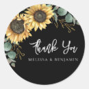 Search for sunflower wedding stickers Elegant