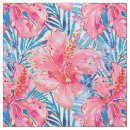 Search for watercolor floral fabric Hibiscus