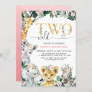 Search for safari birthday invitations Two wild 2nd