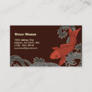 Search for koi fish business cards Nature