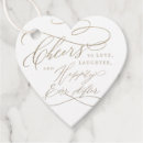 Search for cheers wedding favor tags Happily ever after