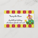 Search for circus business cards Fun