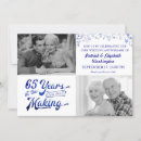 Search for blue silver anniversary invitations Vintage