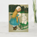 Search for old fashioned christmas cards Girl