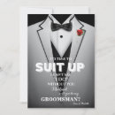 Search for grooms party invitations Tuxedo