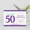 Search for teal 50th birthday invitations Fabulous