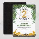 Search for safari birthday invitations Born to be wild