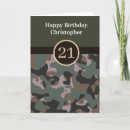 Search for camouflage birthday cards Army
