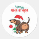 Search for christmas dachshund stickers Xmas