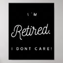 Search for funny retirement posters Minimal