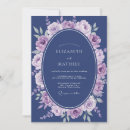 Search for purple lavender navy blue invitations Floral