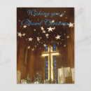 Search for church invitation postcards Blue