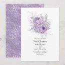 Search for lavender and silver wedding invitations Floral