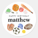 Search for sports stickers Happy birthday