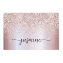Search for pink placemats Glitter