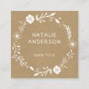 Search for wreath business cards Rustic