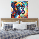 Search for dog canvas prints Colorful