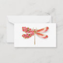 Search for dragonfly note cards Gold