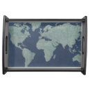 Search for world map serving trays America