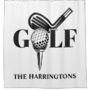 Search for golf shower curtains Golfer