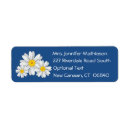 Search for floral return address labels Navy