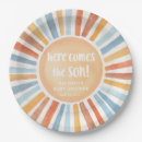 Search for boho baby shower plates Here comes the sun