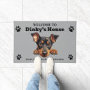 Search for doberman doormats Cute