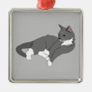 Search for gray cat ornaments Blue