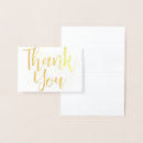 Search for real foil thank you cards Typography