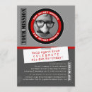 Search for secret agent birthday invitations Spy birthday party