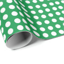 Search for polka dots wrapping paper Green