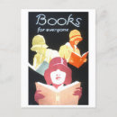 Search for woman reading book postcards Vintage