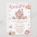 Search for gingerbread birthday invitations Holiday birthday party