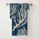 Search for navy blue and coral bathroom accessories Sea