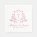 Search for pink and green monogram napkins Modern