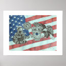 Search for firefighter flag art Usa