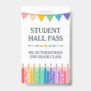 Search for teacher hall pass Elementary school