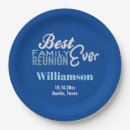 Search for family reunion plates Blue