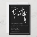 Search for mens 40th birthday invitations Fortieth