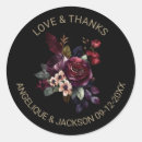 Search for burgundy wedding stickers Black