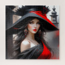 Search for womans face puzzles Girl