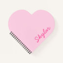 Search for heart shape notebooks Pink
