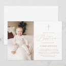 Search for white gold baptism invitations Cross