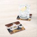 Search for cowhide coasters Black
