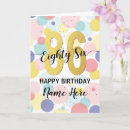 Search for 86th birthday cards 86 years old