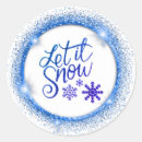 Search for let it snow stickers Glitter