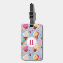 Search for cupcakes luggage tags Pink