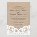 Search for burlap and lace wedding invitations Elegant