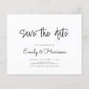 Search for holiday party save the dates Black and white