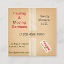 Search for movers business cards Warehouse